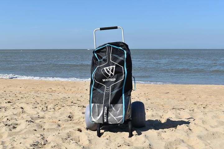 Actual product image 9WS Diable en Alu pour paddle avec roues ballon idales pour le sable
