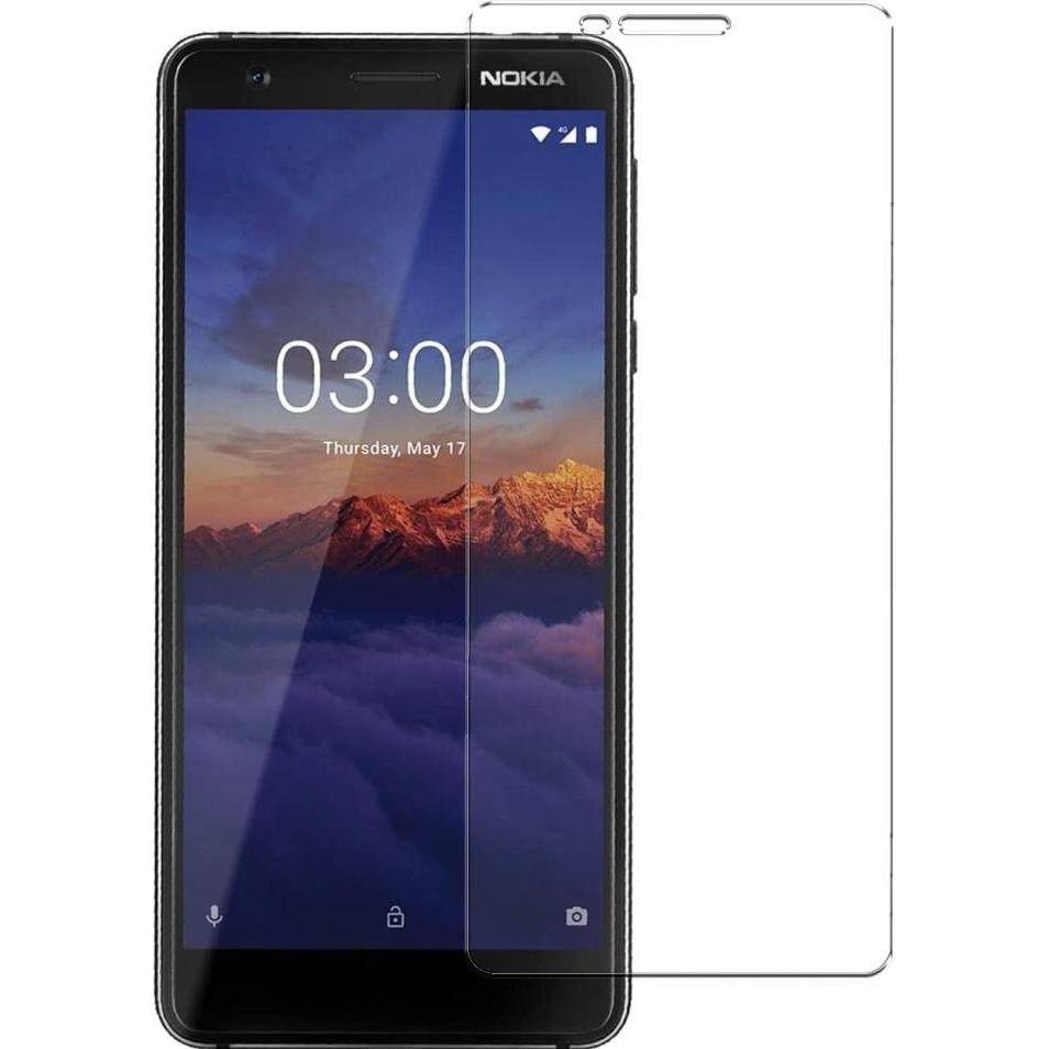 Screenguard Nokia 3.1 Panzerglas Schutzfolie Case Friendly Design (Nokia 3.1), Smartphone Schutzfolie, Transparent