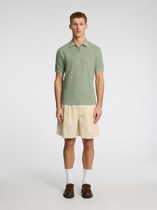 Produktbild Selected Homme Slhcran Ss Knit Structure Half Zip Polo (M)