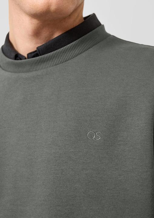 Produktbild s.Oliver Sweatshirt Sweatshirt mit Logo-Stickerei (M)