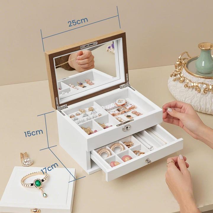 Produktbild Songmics Schmuckschatulle 24 x 18 x 14.5 cm