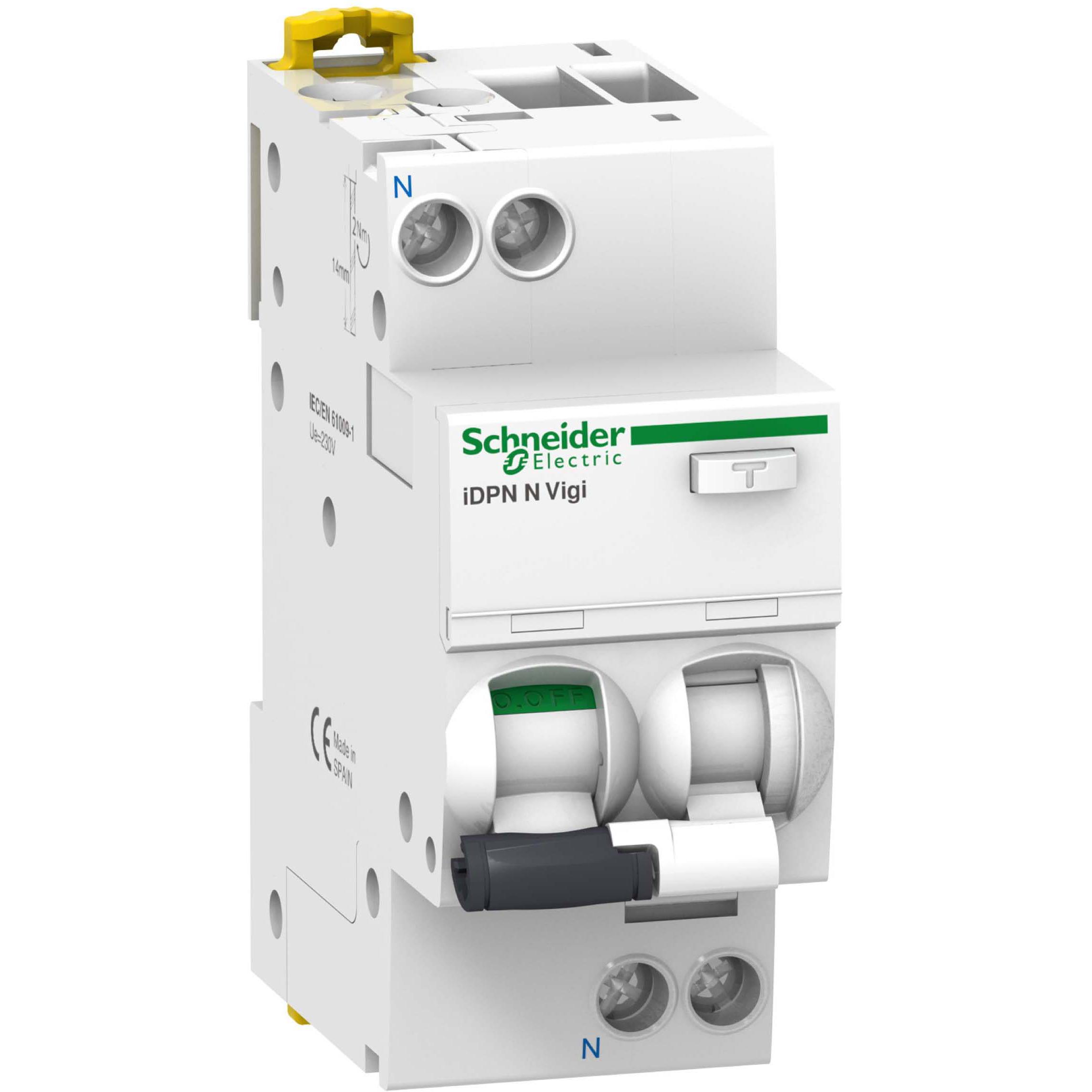 6x Schneider Electric, Schutzschalter, SE A9D52606 FI/LS-Schalter IDPN N Vigi 6A C 100Ma A