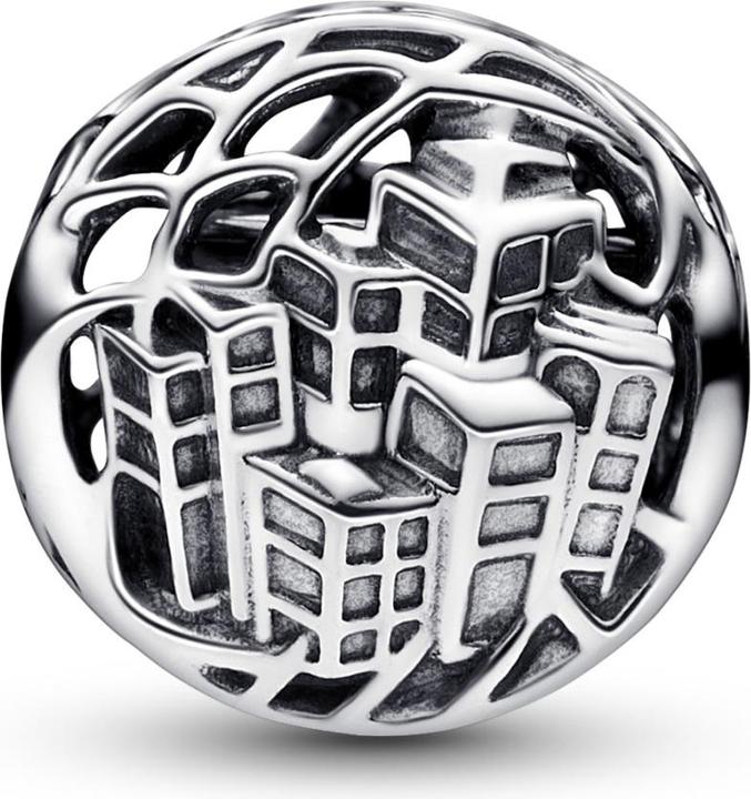 Produktbild Pandora Marvel Spider Man Soaring City Charm (Emaille, Silber 925)