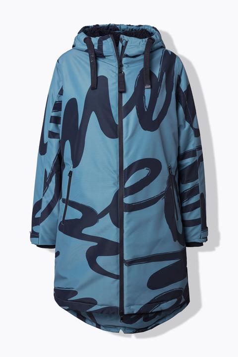Actual product image Ulla Popken HYPRAR Scribble Print Coat