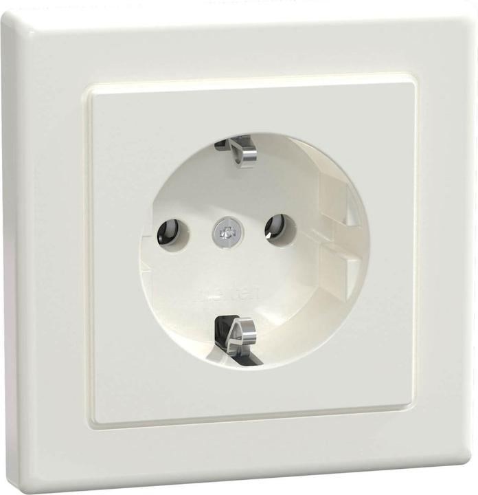 Actual product image Merten SCHUKO socket outlet with full MEG2401-1419