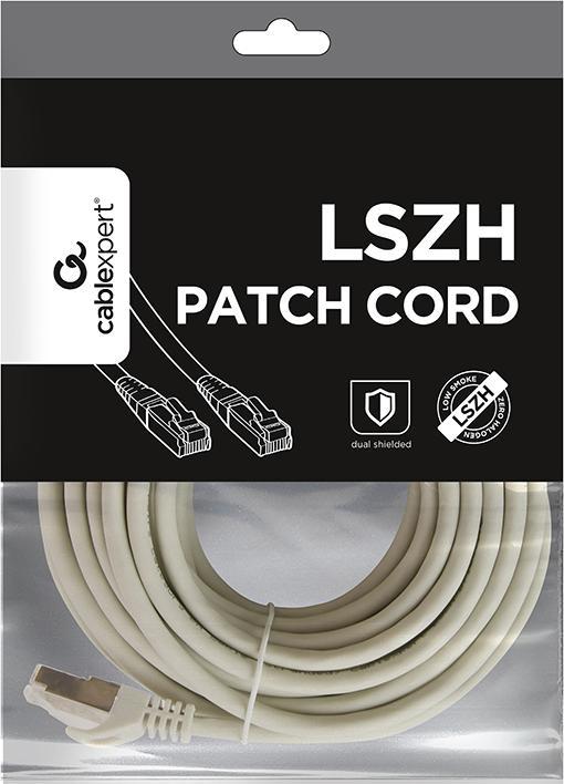 Actual product image Gembird S/FTP Cat. 6A LSZH patch cord, grey, 7.5 m (CAT6a, 7.50 m)
