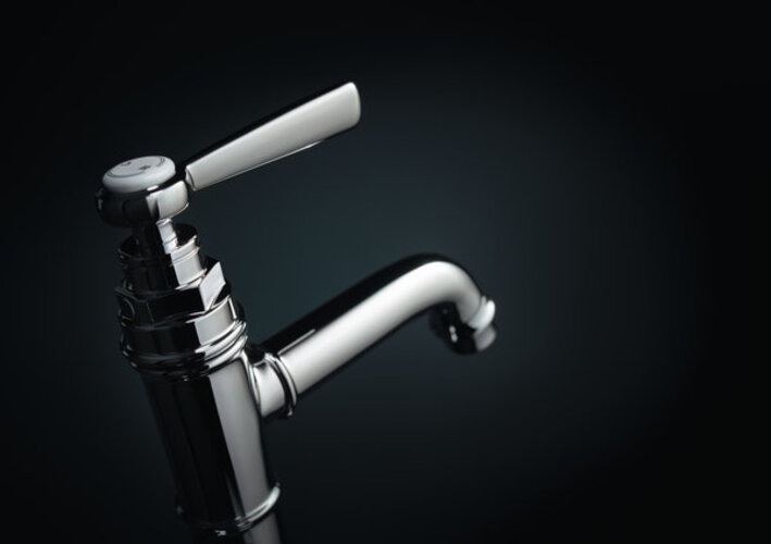 Actual product image Axor Montreux single lever washbasin mixer 100, pop-up waste, 142mm projection
