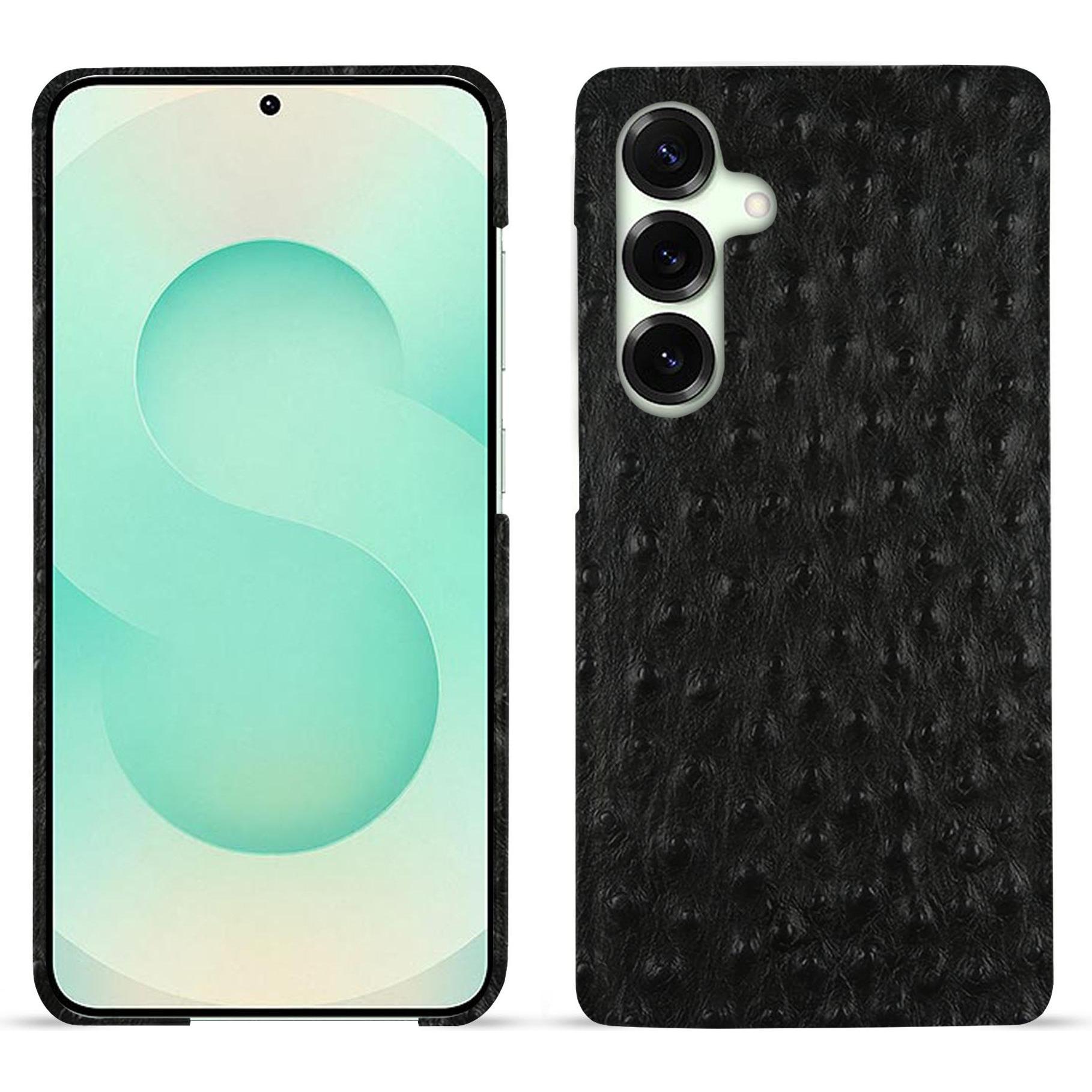 Noreve Lederschutzhülle (Samsung Galaxy S25+), Smartphone Hülle, Schwarz
