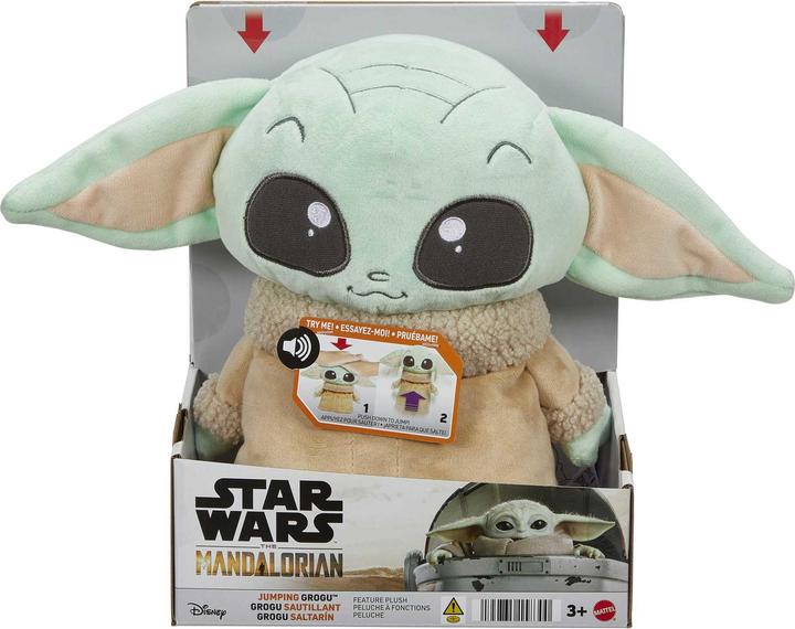 Star Wars Mandalorian Jumping Grogu Feature Plush (25.40 cm)