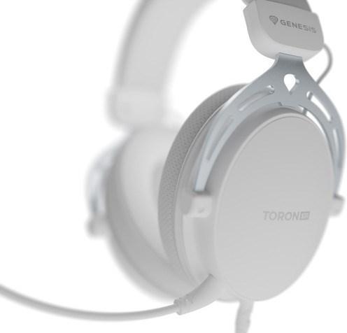 Actual product image Genesis Wireless headphones Gaming Headset | Toron 531 | Wired | Over-Ear | Microphone | White (Cable)