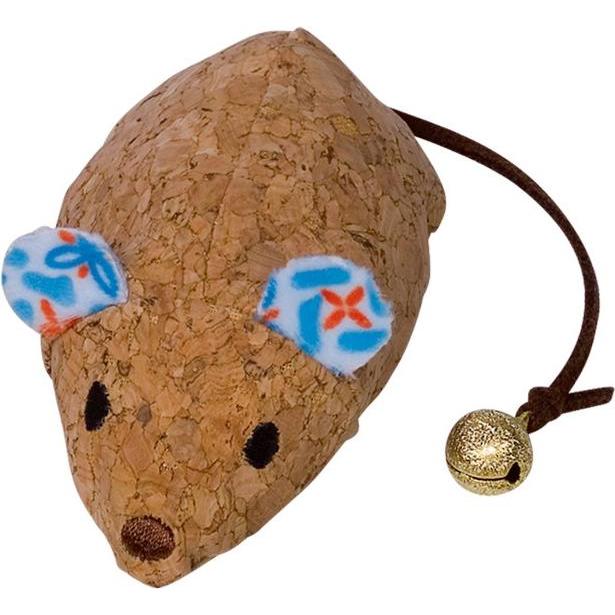 Nobby Kork Maus mit Catnip, Katzenspielzeug