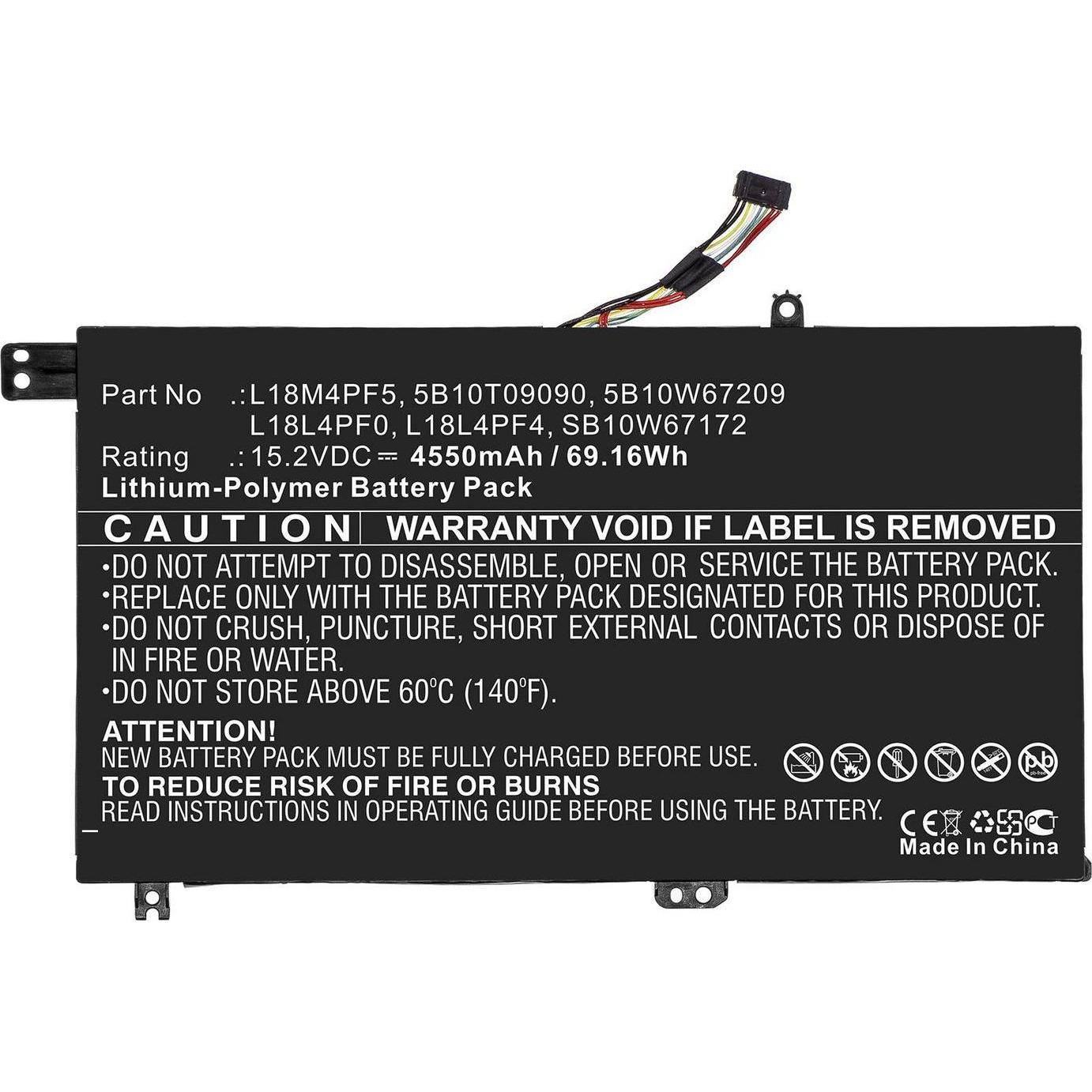 Thumbnail - CoreParts Laptop Battery for Lenovo (4550 mAh), Notebook Akku, Schwarz