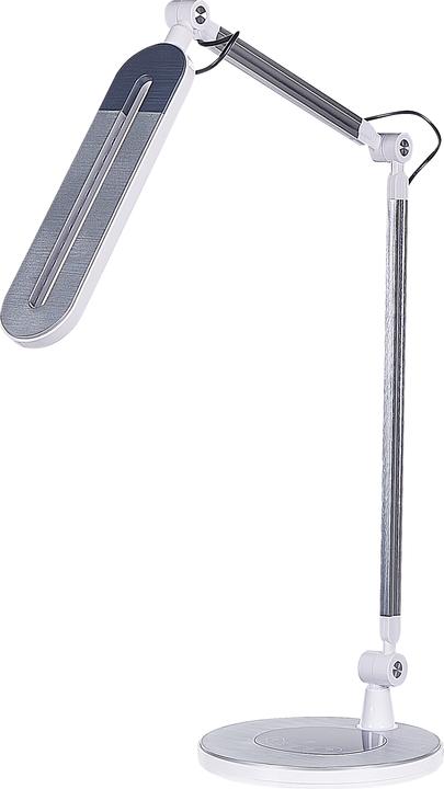 Produktbild Beliani Schreibtischlampe LED Metall silber 80 cm verstellbar GRUS (910 lm)