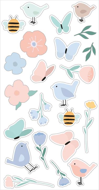 Artemio Puffy Sticker "Sweet Garden" (23 Sticker)