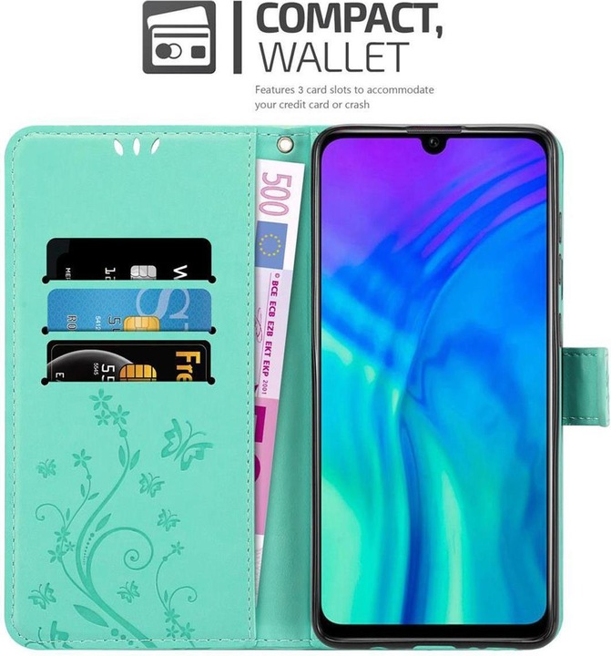 Actual product image Cadorabo Case Flower Book (Huawei Enjoy 9S)