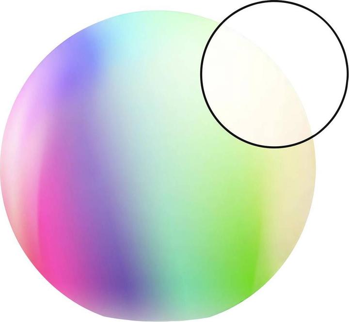 Actual product image Müller Licht Müller-Licht Solar Deco Light tint Calluna Solar 35 cm, white+color 404073 LED 0.5W RGBW White (20 lm, IP44)