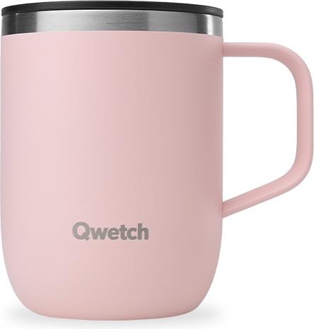 Actual product image Qwetch Stainless steel mug - Pastel - Pink - 350ml