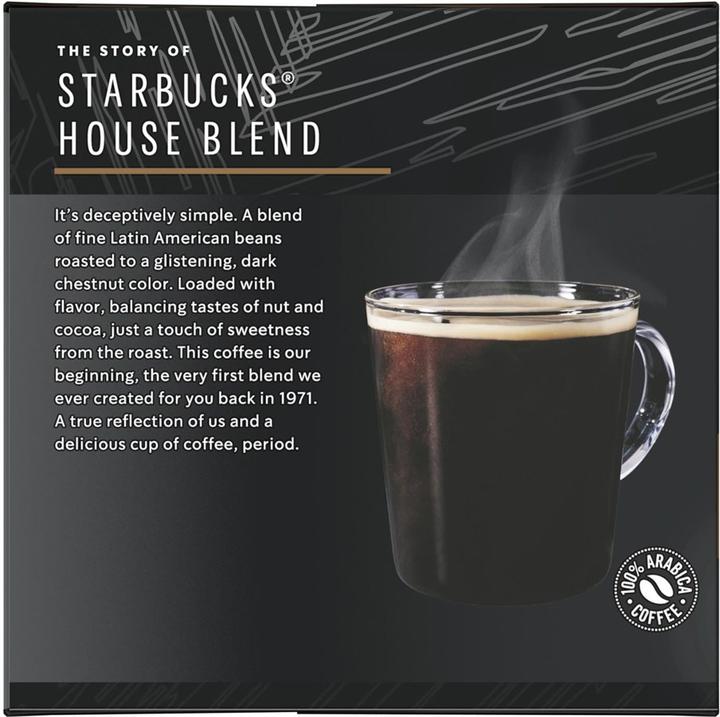 Actual product image Starbucks House Blend Grande by Nescafé Dolce Gusto Medium Roast (12 x Port.)