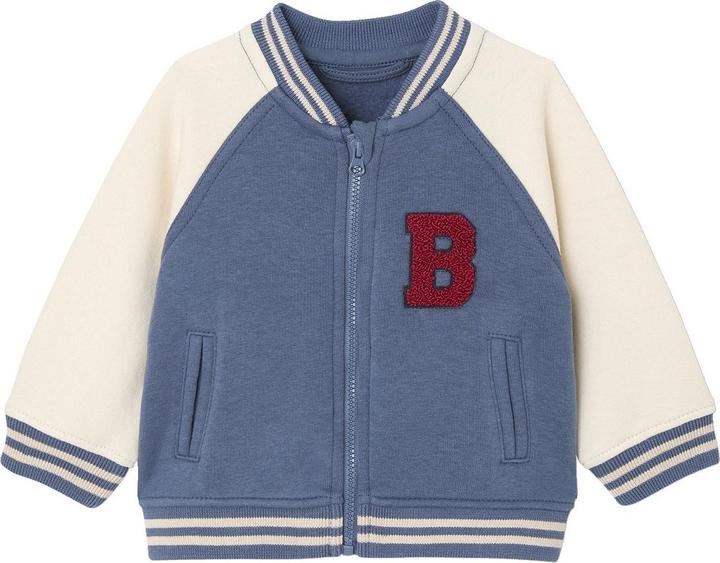 Produktbild Vertbaudet Baby Sweatjacke im College-Style mit Aufnäher, Recycling-Polyester (74)