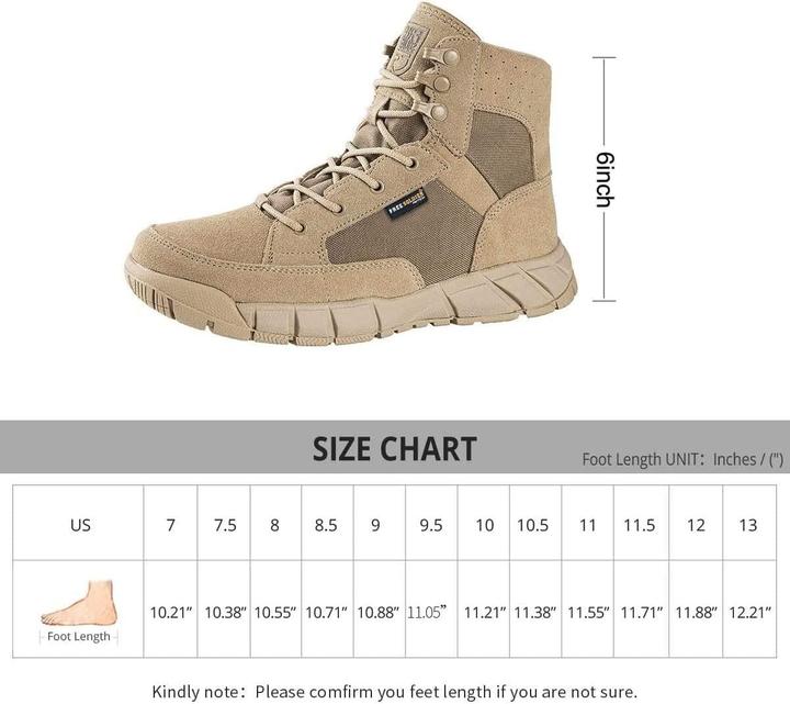 Actual product image Free Soldier Tactical Combat Boots (42.5)