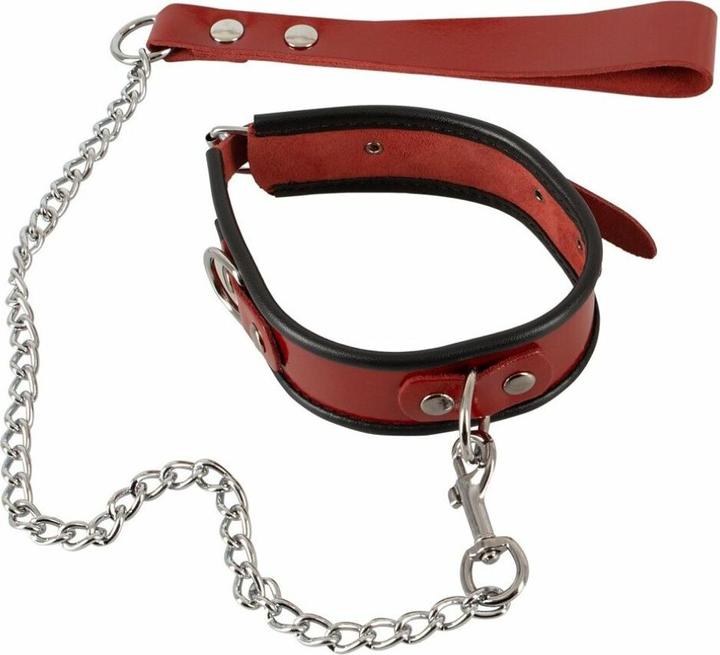 Actual product image Zado Leather neck cuff and leash