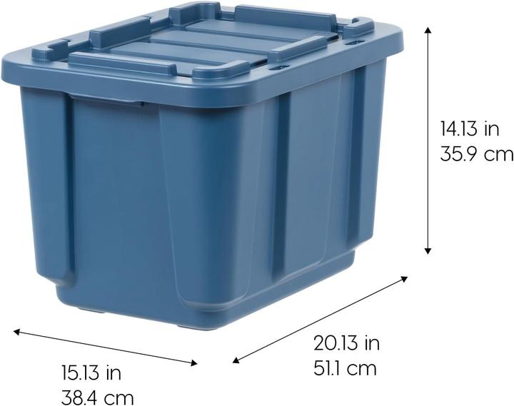 Actual product image Iris Ohyama Heavy Duty Storage Bins with Lids (38 cm, 45 l, 4x)