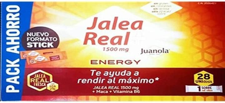 Produktbild Juanola Royal Jelly Energy 1500mg 28 Sachets 10ml - Pack of 28 (Körpermilch)