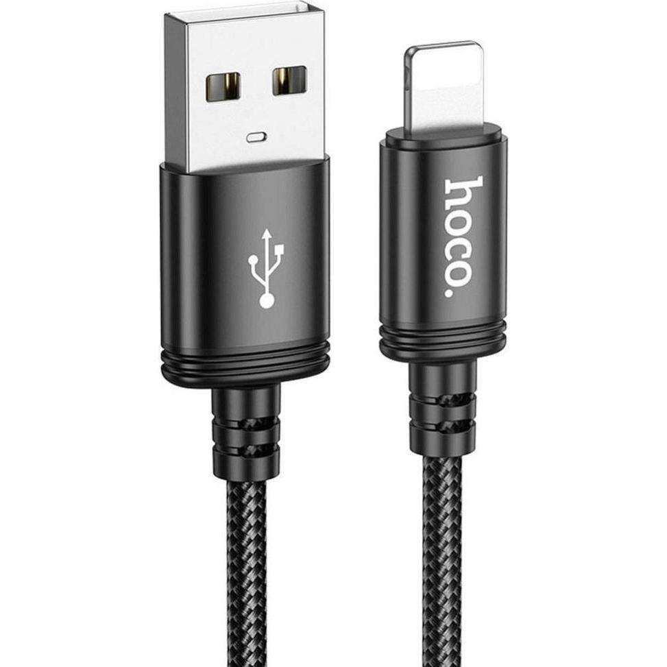 Hoco Cable Cable Usb A To Lightning 2,4A 3 M X91 Black (3 M), Cavo Usb