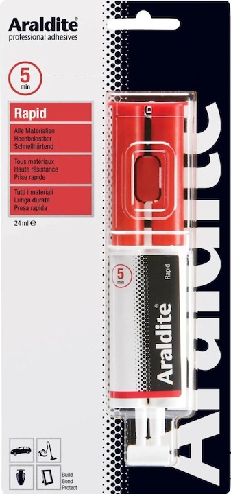 Araldite Rapid glue, syringe (75 g, 24 ml)