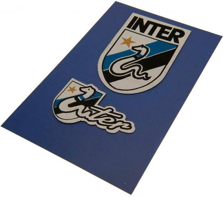 Productafbeelding Inter Milan FC Logo strijkbare stickerset 2 stuks (2 x)