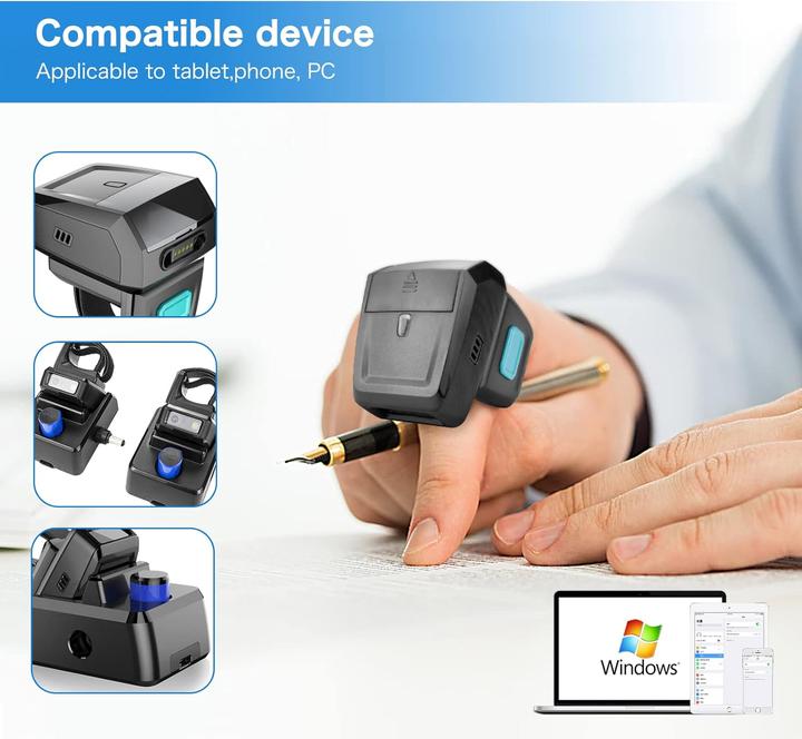 Produktbild NetumScan Ring Scanner RS9000 (QR-Code, 2D-Barcodes, 1D-Barcodes)