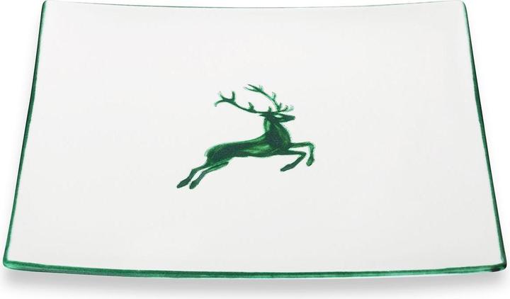 Gmundner Keramik Green stag, Trend place mat (31x31cm)