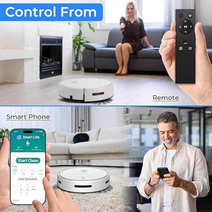 Produktbild SereneLife Schlanker Roboterstaubsauger und Wischroboter Kombi (Wischtuch)