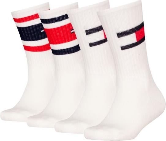 Tommy Hilfiger Th Kids Sock 4p Flag & Sport Stripe