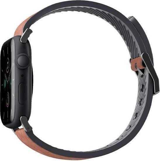 Immagine prodotto Uniq pasek Straden Apple Watch Series 1/2/3/4/5/6/7/8/SE/SE2/Ultra 42/44/45/49mm. Pelle ibrida Str (45 mm, 44 mm, 42 mm, 49 mm, Silicone, Ecopelle)