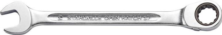 Produktbild Stahlwille Ratschen-Ringmaulschlüssel OPEN-RATCH Nr. 17, umschaltbar, 24 mm (24 mm)