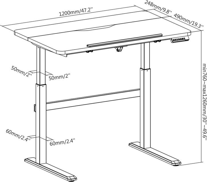 Image du produit Deltaco DELO-0100 (120 x 74 x 126 cm)