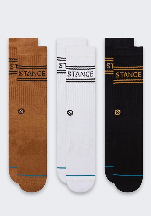 Produktbild Stance Basic Crew Socken 3 Paar Gold (3er Pack, M)