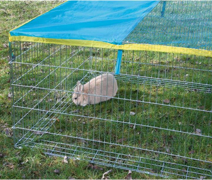Immagine prodotto Kerbl Recinto per esterni con barriera di fuga 115x115x65cm, con rete di protezione