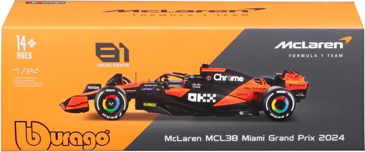 Produktbild Bburago McLaren F1 Team MCL38 1/24 Piastri 2024