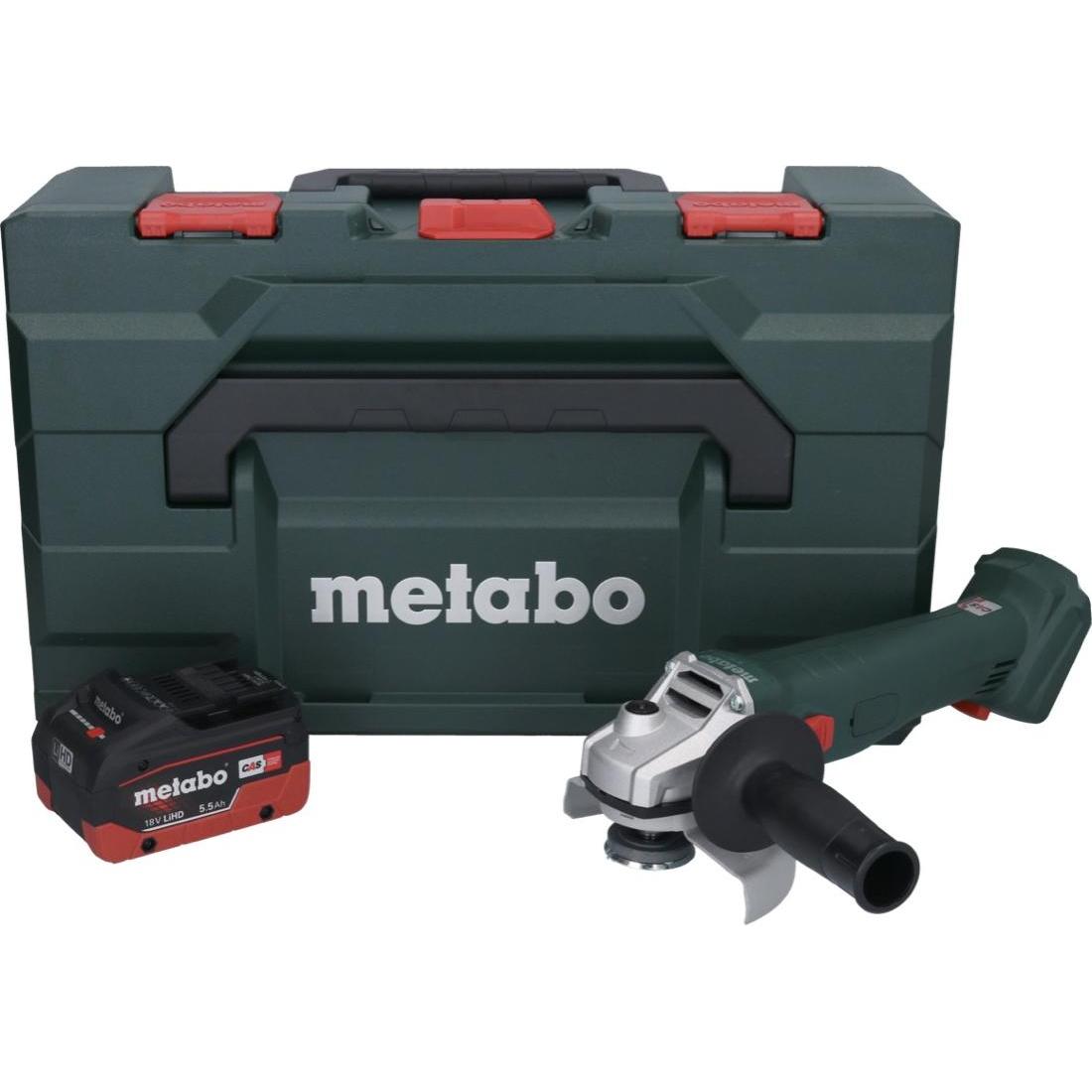 Thumbnail - Metabo, Winkelschleifer, W 18 L 9-125 Akku Winkelschleifer 18 V 125 mm + 1x Akku 5,5 Ah + metaBOX - ohne Ladegerät (125...