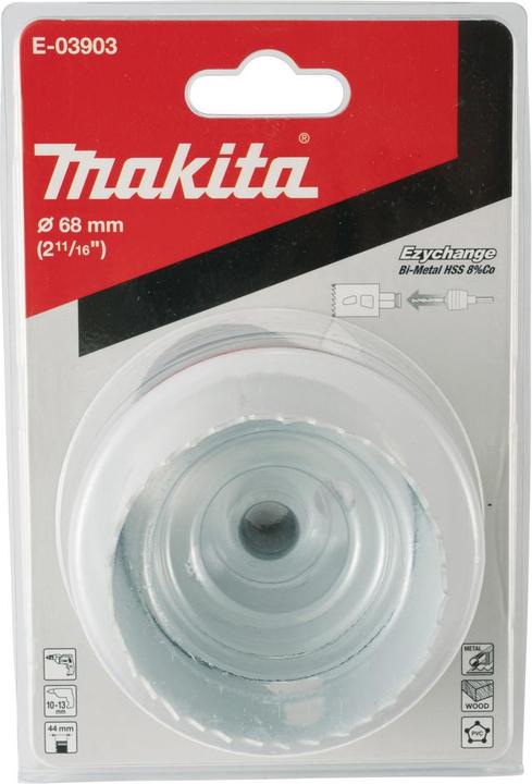 Actual product image Makita EZYCHANGE BIM hole saw E-03903 (68 millimetres)