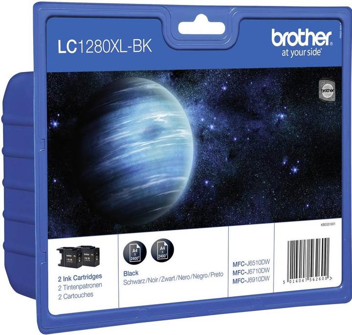 Produktbild Brother LC-1280XL TWIN PACK BLISTER BL (BK)