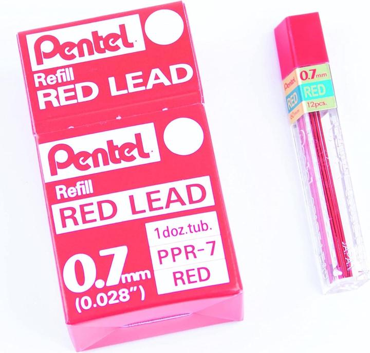 Actual product image Pentel Ersatzminen für Druckbleistift 0,7 mm (12 pcs., 0.70 mm, HB)