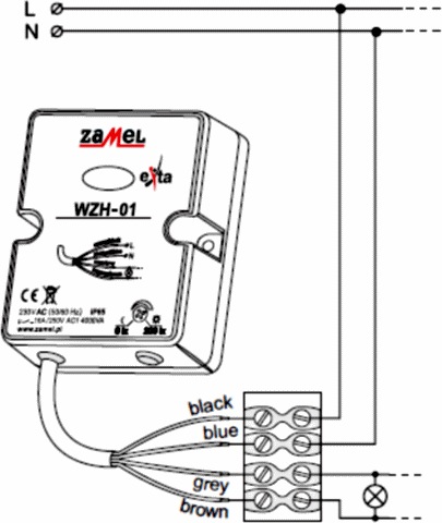 Immagine prodotto Zamel Interruttore crepuscolare custodia ermetica WZH-01