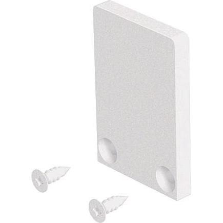 EVN, Accessori per illuminazione, APXSWEAP pannello terminale in alluminio bianco 18,5x27,5mm