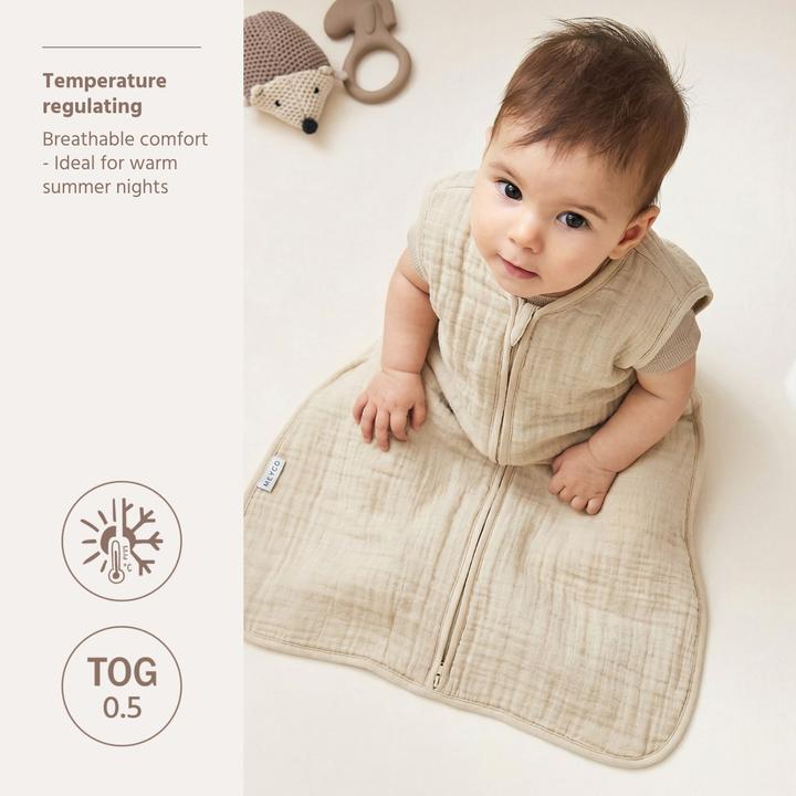 Produktbild Meyco schlafsack - pre-washed musselin (60 cm, Sommer)