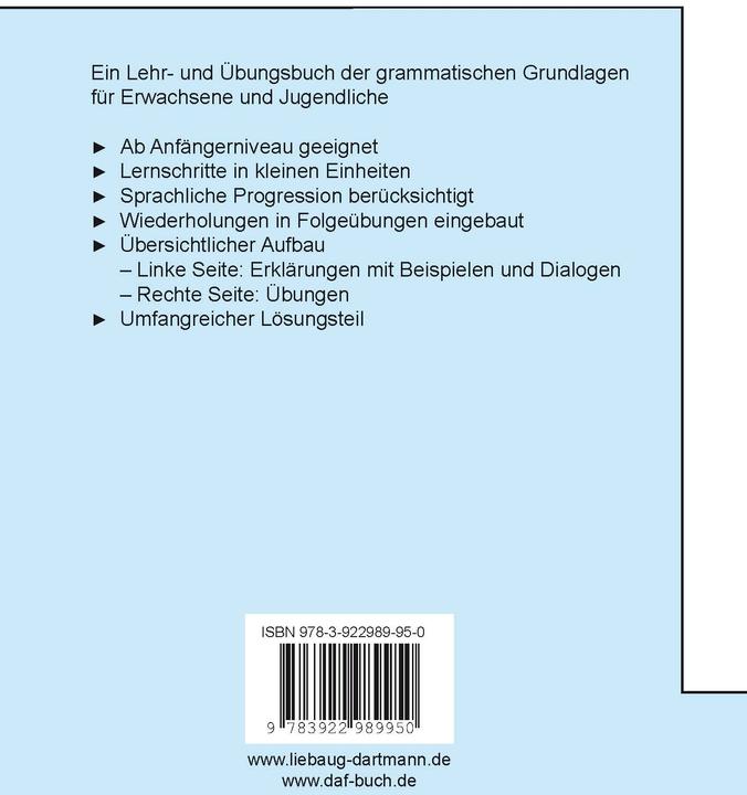 Produktbild Deutsche Grammatik in kleinen Schritten (Deutsch, Stephan Lübke, 2017)