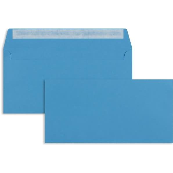 Blanke, Briefumschlag, Briefumschläge DIN C6/5 100g/qm haftklebend VE=100 Stück königsblau (C6/5, 100 x)
