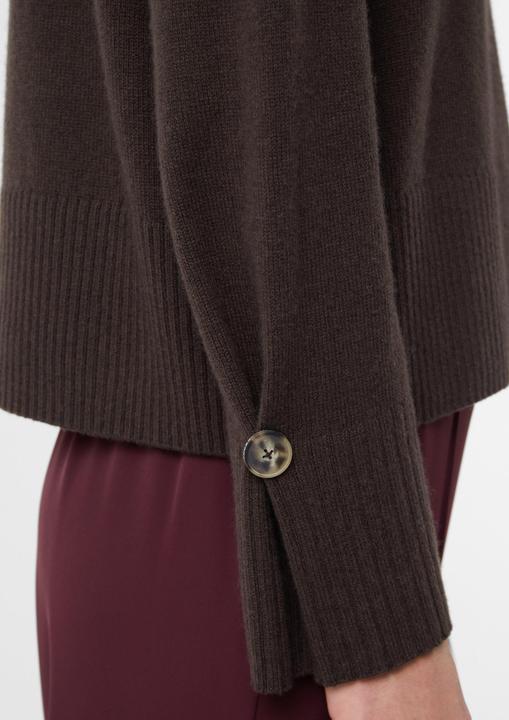 Produktbild Comma Strickpullover Wollmixpullover mit Falten- und Knopfdetail am Ärmel (46)